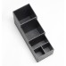 FixtureDisplays® Condiment Organizer, 5 Compartments, Tabletop - Black 19706